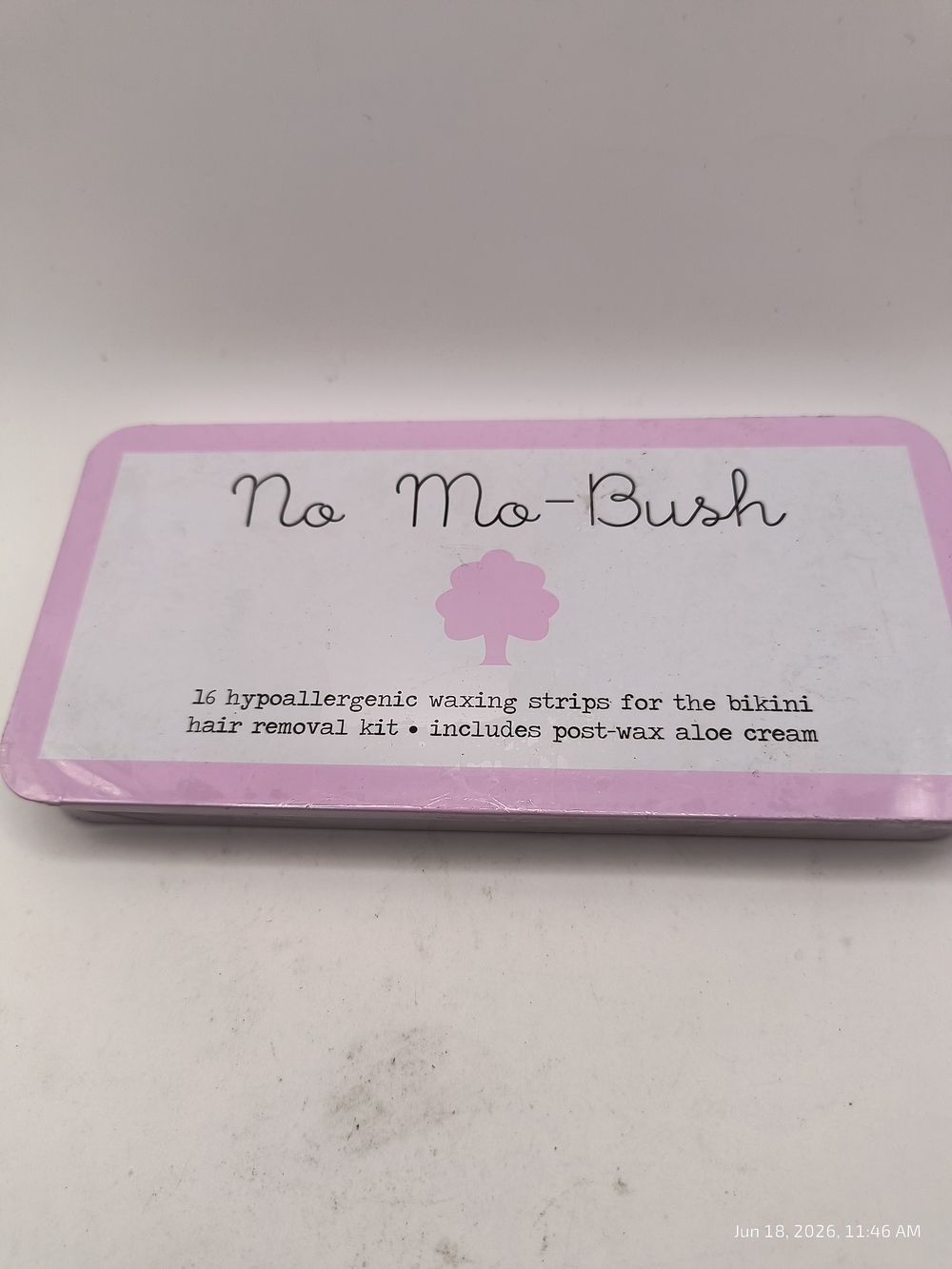 Bikini Waxing Strips with Post-Wax Aloe Cream No Mo Bush Sealed 16 Strips